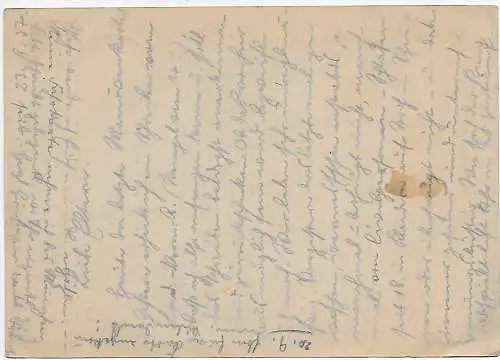 Feldpost: Wehrmachtsmanöver 1937, frühe Feldpost Nr. 0482