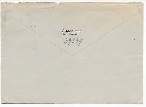 Feldpost: Luftfeldpost 1943 von FPNr. 39347
