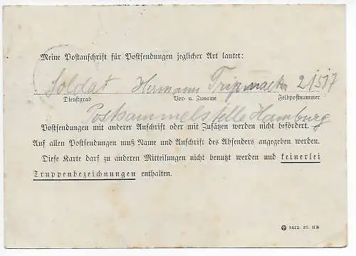 Feldpost: 3.9.39 von FPNr. 21577, Ersttag der Feldpost nach Assel