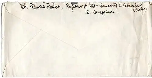 Feldpost: Flugzeugführerschule Lönnewitz 1939