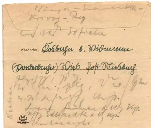 Feldpost: Feldpost Brief von Miesbach 1943 an FPNr. 42764