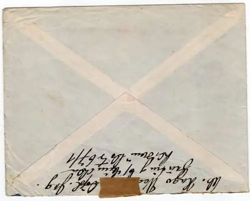 Feldpost: Luftfeldpost an FPNr. 17386D, zurück nach Gauting 1942