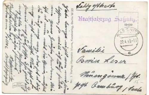 Feldpost: AK Sassnitz auf Rügen 1940