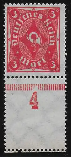 Deutsches Reich, Unterrand mit Leerfeld, postfrisch