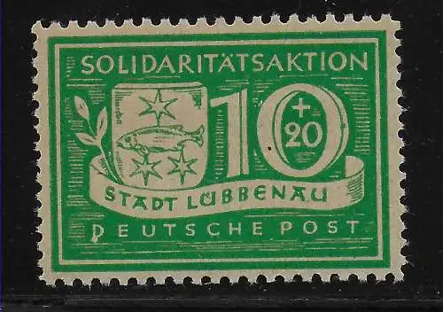 Lokalausgabe Lübbenau: MiNr. 9I, postfrisch