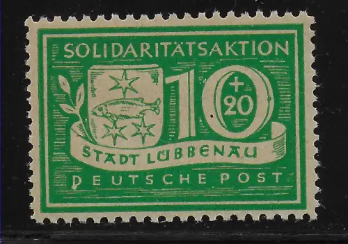 Lokalausgabe Lübbenau: MiNr. 9I, postfrisch