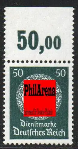 DR. Dienst MiNr. 177 Plattendruck im Oberrand, postfrisch