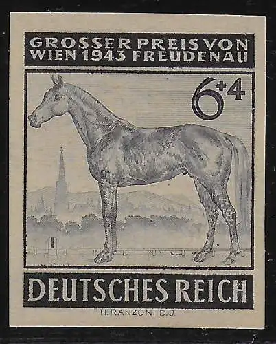 DR: Probedruck MiNr. 857P, ohne Gummi