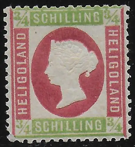 Helgoland: MiNr. 9, *, Falz