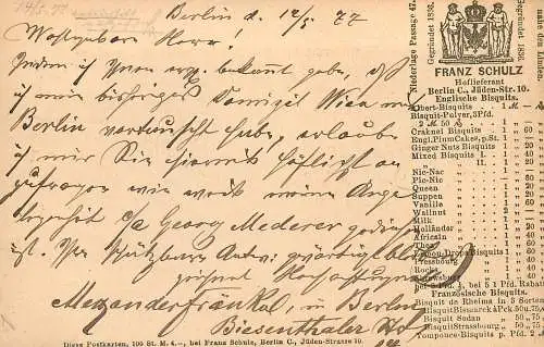 DR: Ganzsachenkarte mit privatem Zudruck, 1877 von Berlin nach München