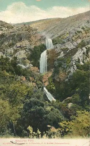 Südafrika: Middle Falls, Transvaal 1927 nach Nürnberg und zurück, Taxe