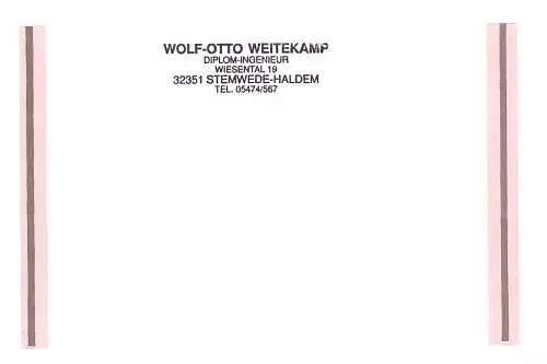 Bund: Einschreiben Stemwede mit MiNr. 1934, Mehrfachfrankatur
