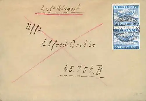 Feldpost: Luftfeldpost Eichwalde/Teltow an FPNr. 45759 B  1944