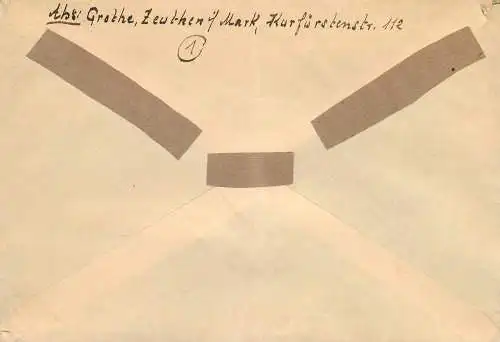 Feldpost: Luftfeldpost Eichwalde/Teltow an FPNr. 45759 B  1944