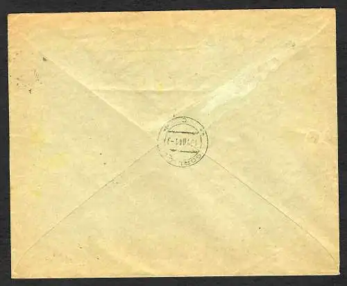 GG: Portopflichtige Dienstsache als Einschreiben Jaslo nach Gorlice 1941