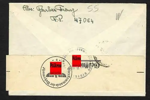 GG: Brief mit FPNr. 47062, bei der Feldpost aufgegeben und der Post übergeben
