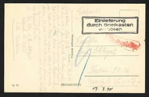 GG: Ansichtskarte Krakau Wawel als Feldpost nach Berlin, Nachgebühr 1940