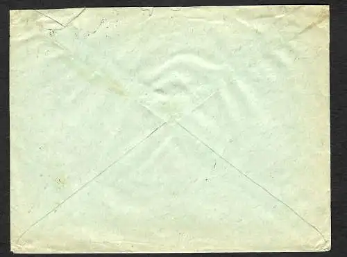 GG: Brief aus Reichshof nach Krakau. Gewicht geprüft, Nachbebühr erhoben