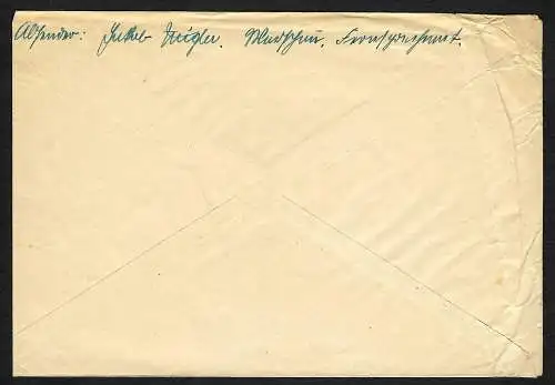 GG: Postsache Fernsprechamt Warschau-Regensburg: Einsatz Osten 1940