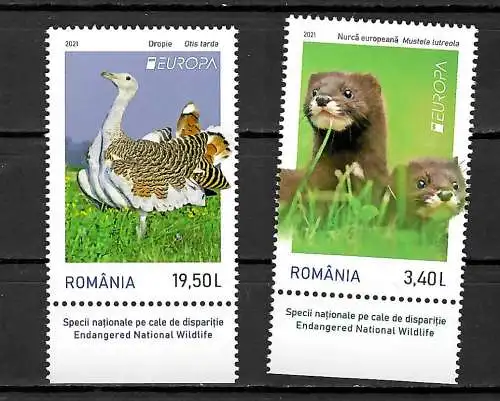 Rumänien 2021: Europa: Gefährdete Tierwelt, **