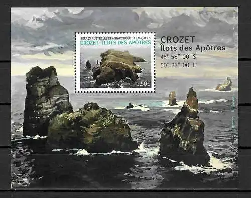 TAAF 2021: Apostel Inseln, Crozet: Ilots des Apotres, postfrisch, **