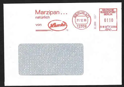 Bund 1999: Freistempel Marzipan natürlich, Berlin