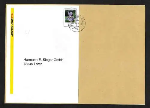 Bund 2006: Retourblock FDC mit Schwerlilie