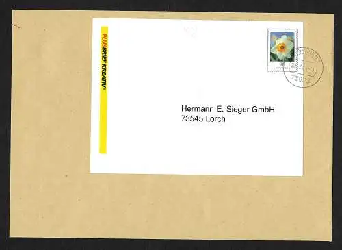 Bund 2006: Retourblock FDC mit Narzisse