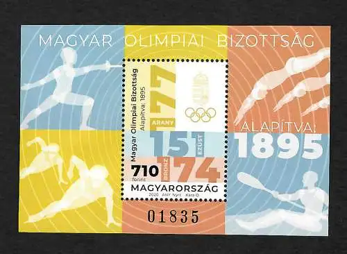 Ungarn 2020: Olympiade - Tokyo, postfrisch