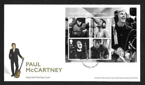 GB 2021: FDC: Paul McCartney in the Studio