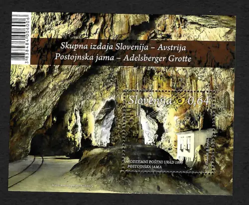 Slowenien 2013: Adelsberger Grotte, Postojnska jama, postfrisch