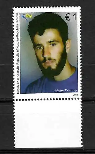 Kosovo 2014: Adrian Krasniqi, postfrisch