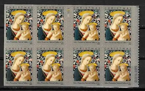 Forever USA 2016: Christmas - Florentine National Gallery of Art, Madonna mnh