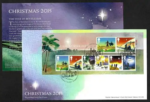GB 2015: Christmas 2015, FDC