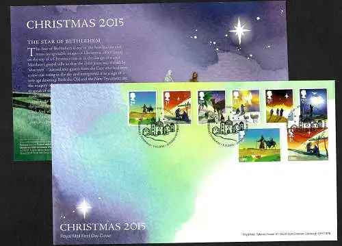 GB 2015: Christmas 2015, nice FDC