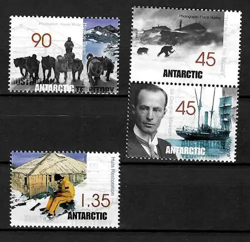 Australian Antarctic Territory: Erhaltung der Mawson Hütten, #119-122, **