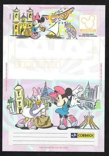 Brasilien: Aerograma 1x Modelo 1 - Disney #43