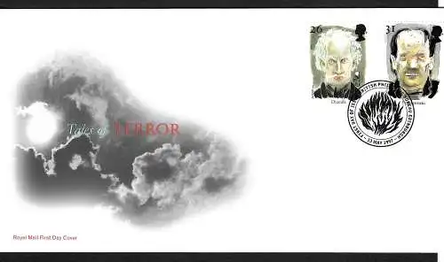 GB 1997: Tales of Terror, Dracula, Frankenstein, FDC