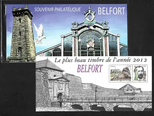 Frankreich 2012: Le plus beau timbre de l'année, Belfort, FDC