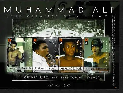 Antigua&Barbuda: Muhammad Ali, The Greatest of all Time, mnh