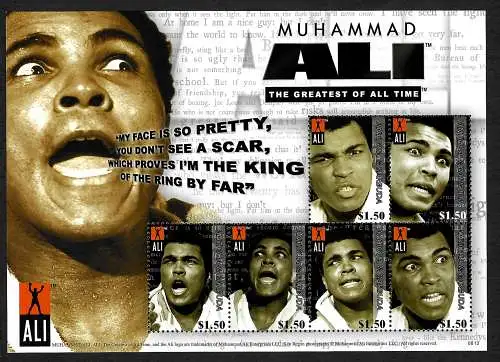 Antigua&Barbuda: Muhammad Ali, The Greatest of all Time, Block mnh