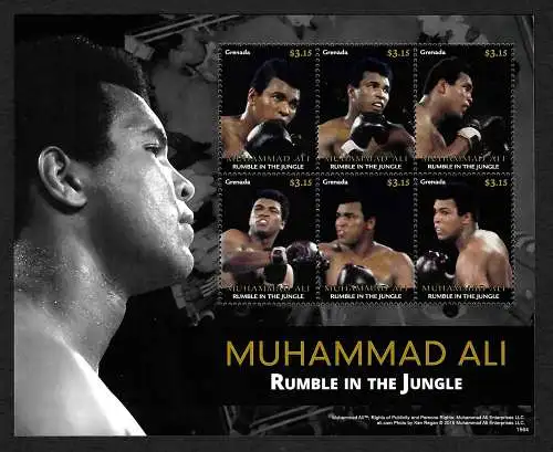 Grenada: Muhammad Ali, Rumble in the Jungle, mnh