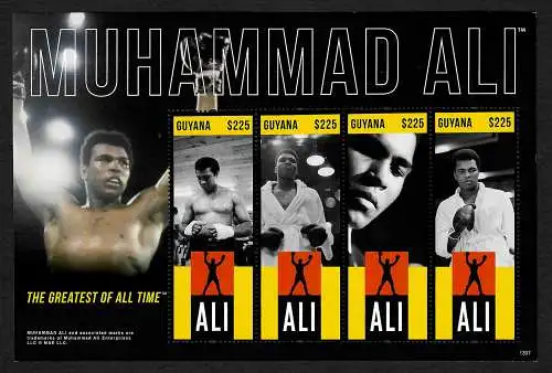 Guyana: Muhammad Ali, The greatest of all time, mnh