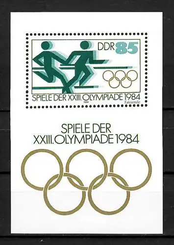DDR: Olympische Spiele Los Angeles 1984, Sonderdruck