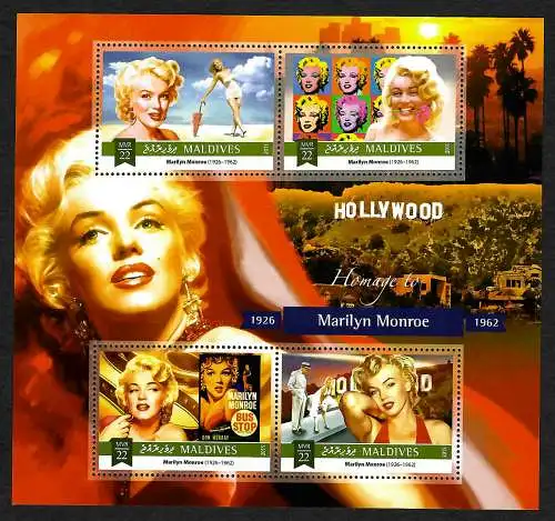 Malediven 2015: Marilyn Monroe, Homage, postfrisch