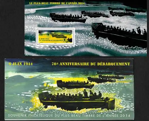 Frankreich 2014: 6. Juni 1944, 70e Anniversaire du Bébarquement, **