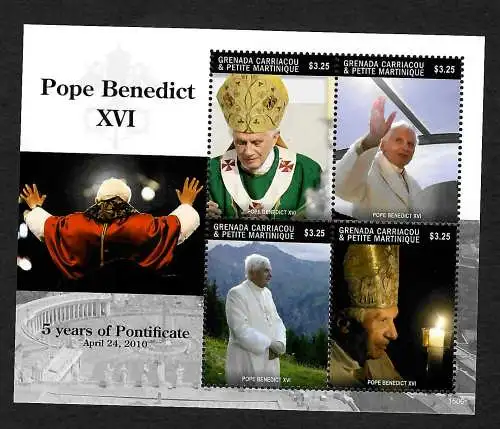 Grenada/Martinique 2010: Pope Benedict XVI, 5 years of the Pontificate, **