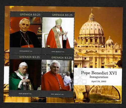 Grenada 2005: Pope Francis Benedict XVI, Inauguration **