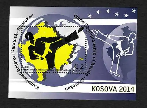 Kosovo 2014: 5. WM in Karate-Shotokan, #279, postfrisch