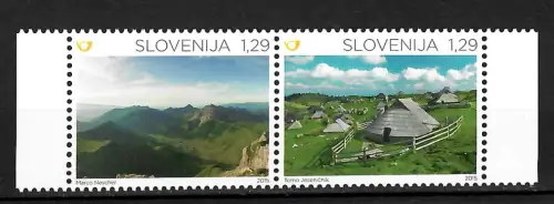 Slowenien 2015: Gemeinschaftsausgabe mit Liechtenstein, Lebensraum Alpen, **
